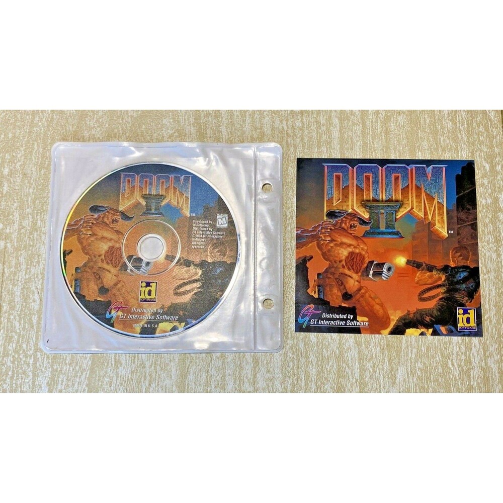 Doom II PC 1994 CD-ROM Windows 95 GT Interactive Retro 90s Computer Game VTG